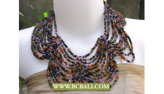 Butterfly Necklaces Beading mix Colors Chockers